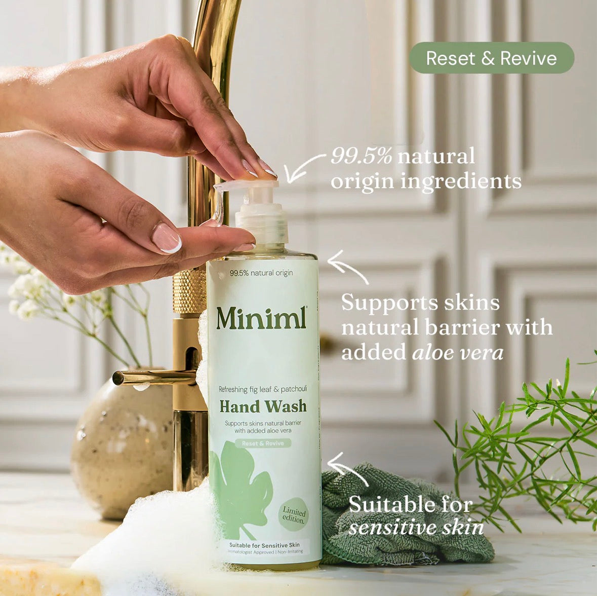 1x Limited Edition Hand Soap - Refreshing Fig Leaf + Patchouli