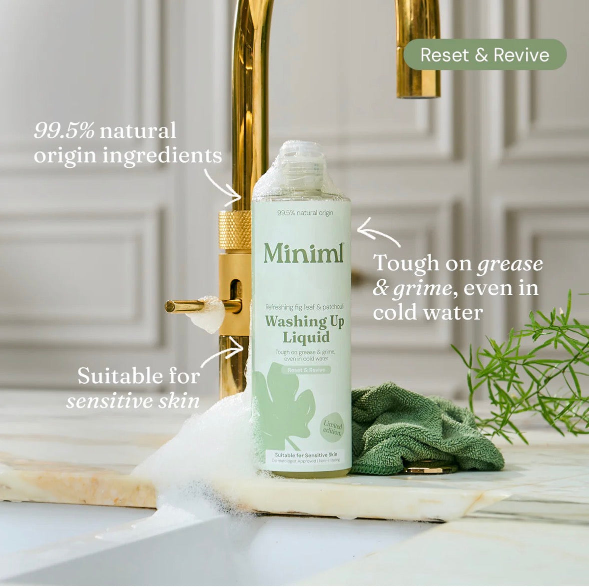 1x Limited Edition Washing Up Liquid - Refreshing Fig Leaf + Patchouli