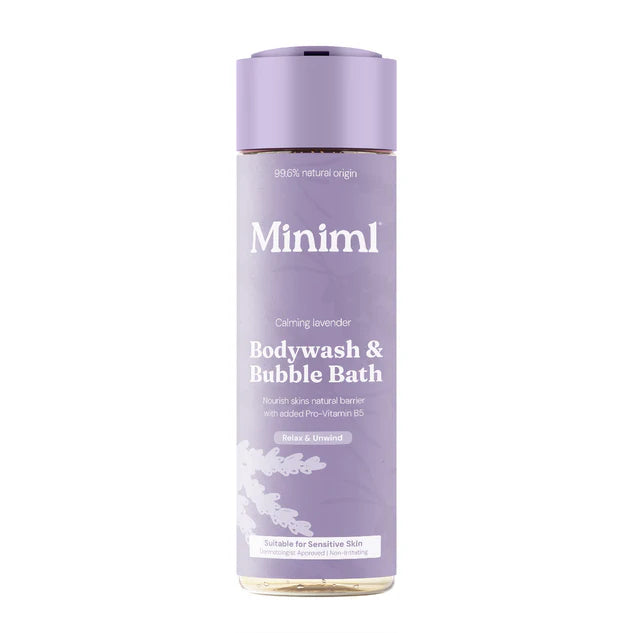 Miniml 6 x Bodywash + Bubblebath - Calming Lavender