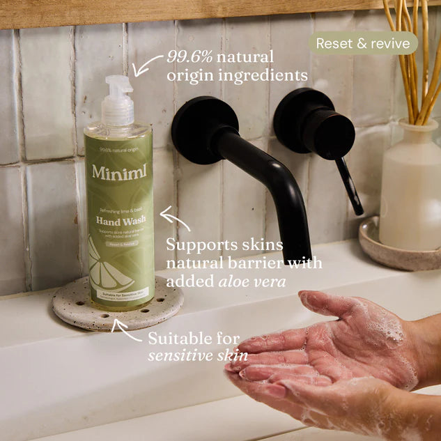 Miniml 6 x Hand Soap - Refreshing Lime + Basil