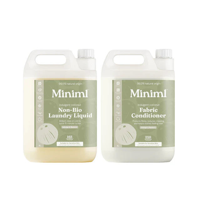 Miniml Laundry Essentials Refill Bundle - Indulgent Coconut 5L