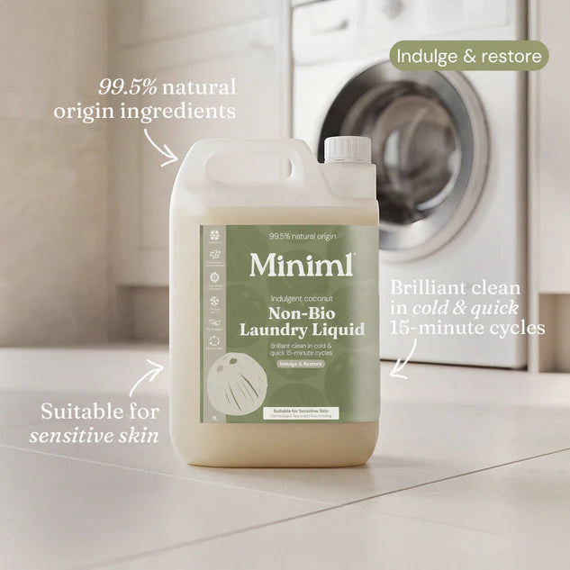 Miniml Laundry Essentials Refill Bundle - Indulgent Coconut 5L