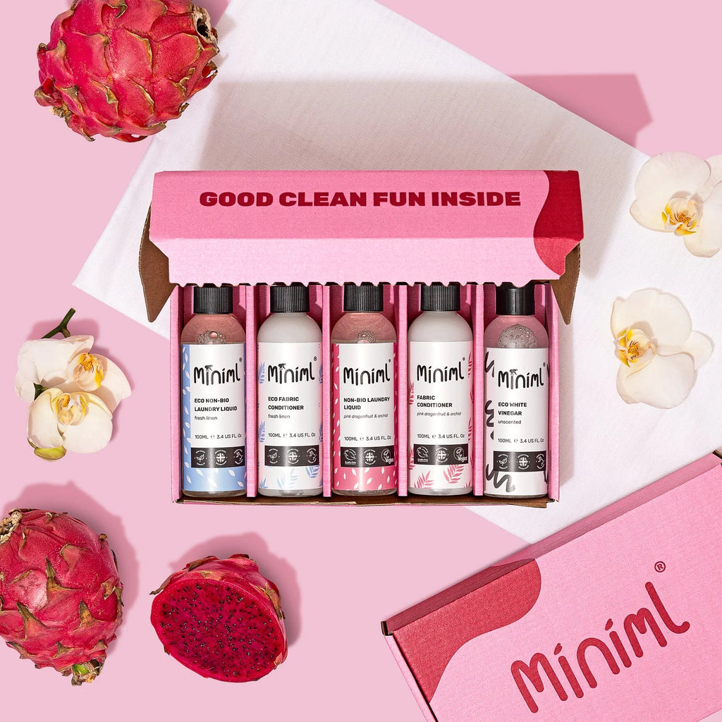 Miniml Laundry Trial + Travel Set - 5 x 100ml Bundle