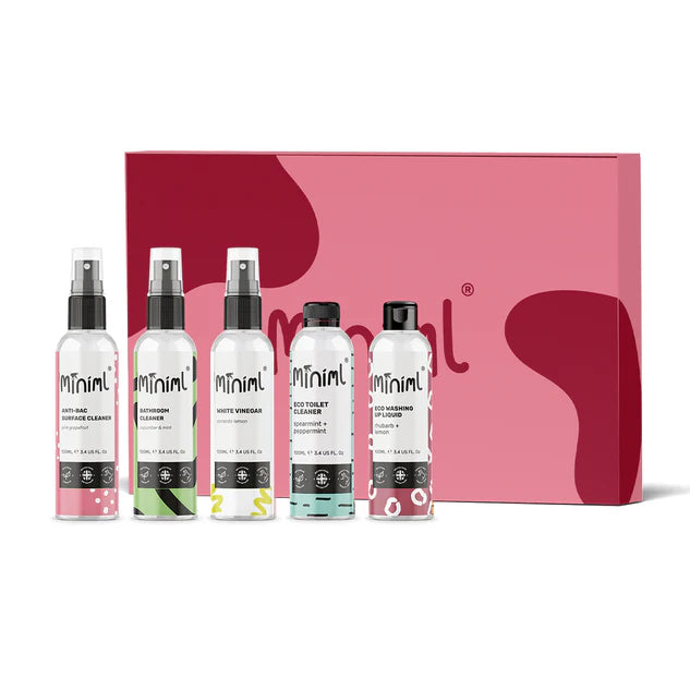 Miniml Cleaning Trial + Travel Set - 5 x 100ml Bundle