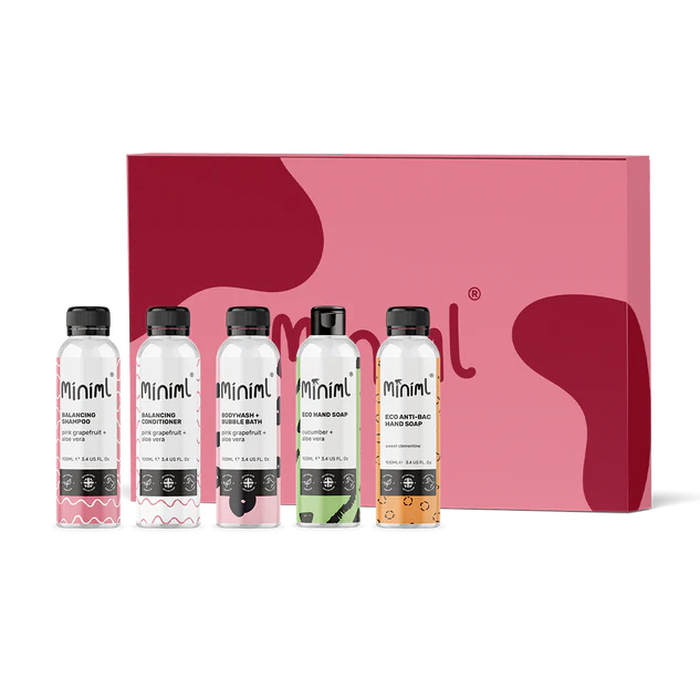 Miniml Beauty Trial + Travel Set - 5 x 100ml Bundle